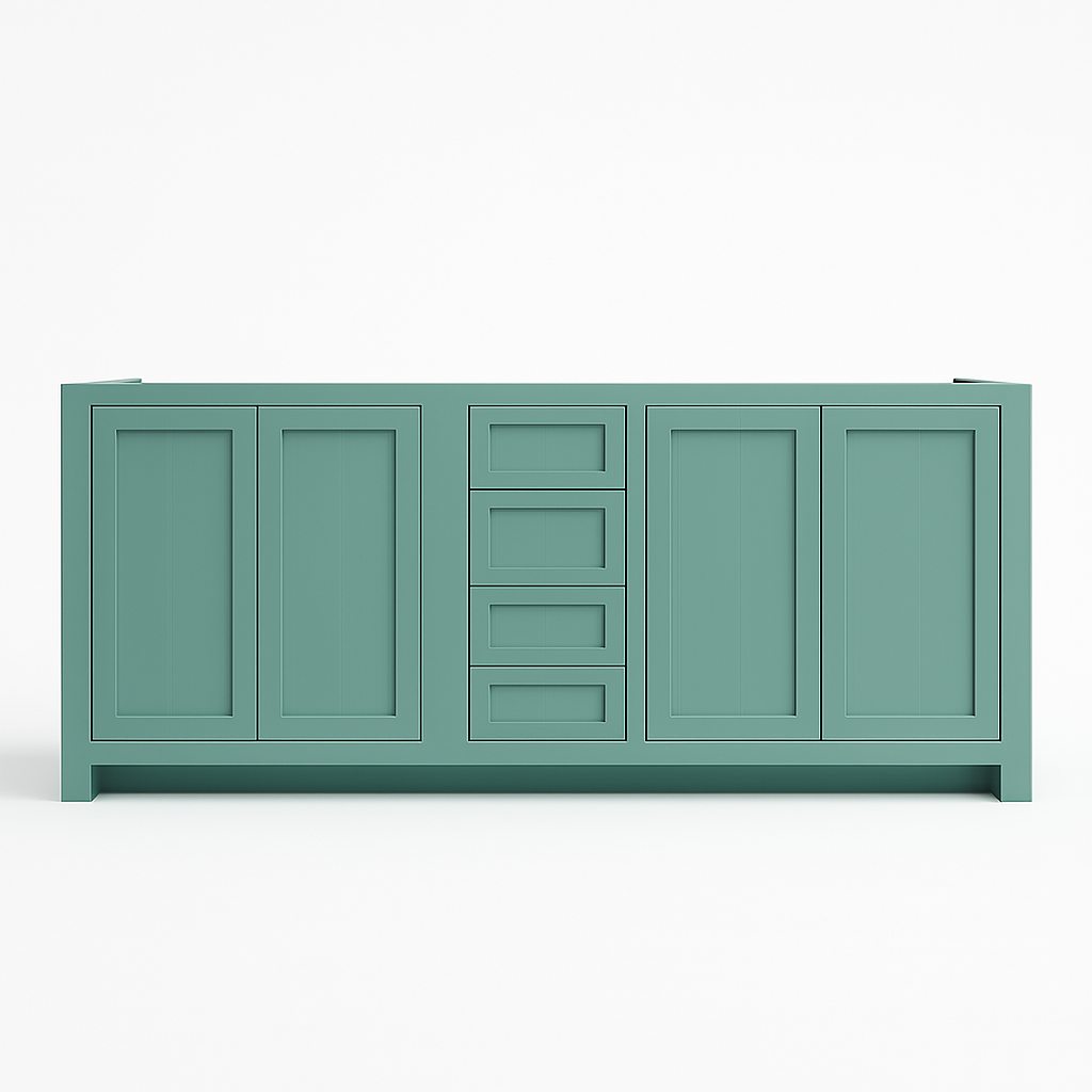 Free shipping - custom solid white oak vanity