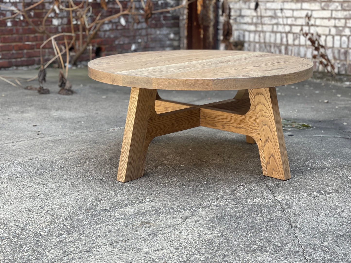 Davos Inspired White Oak Coffee Table - Salvaged Natural Finish