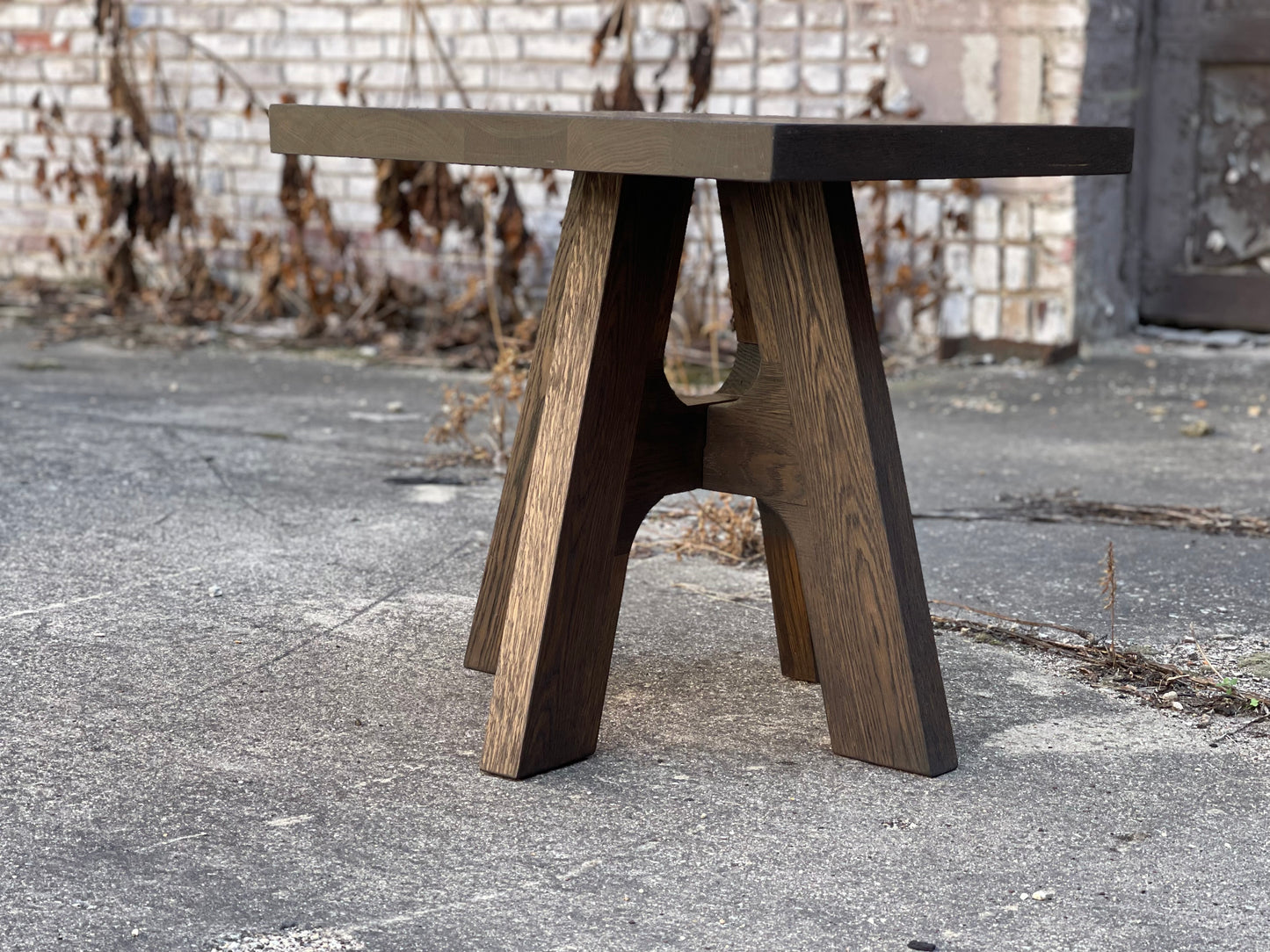 Davos Inspired White Oak Square End Table