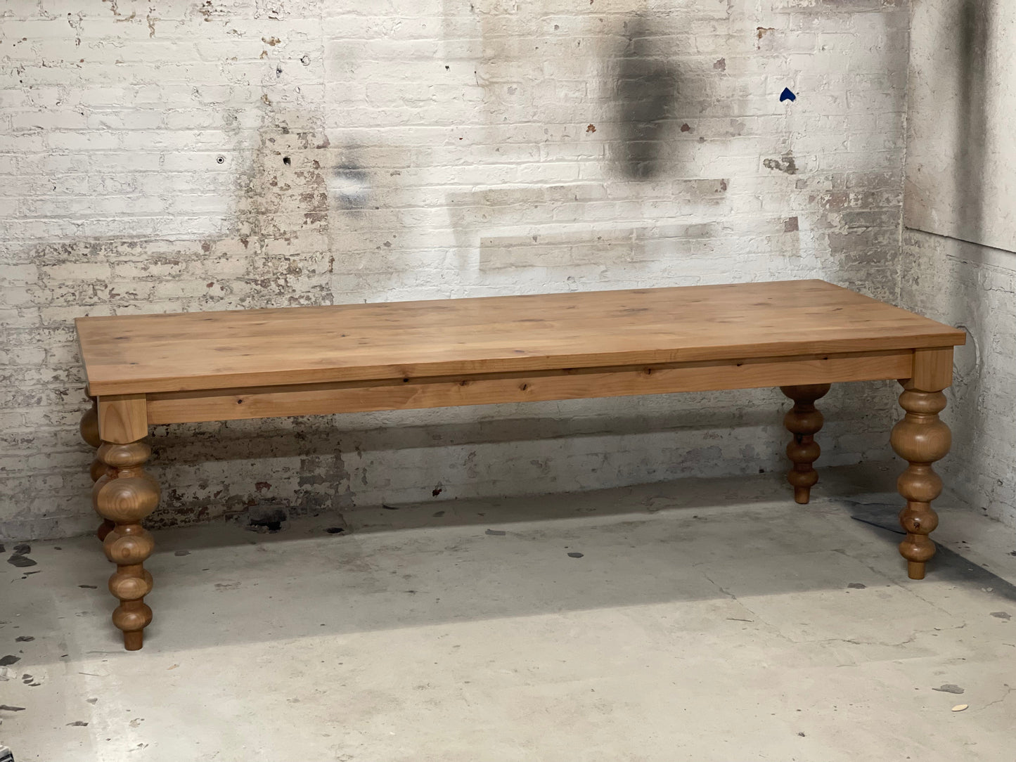 Alice Turned Leg Dining Table - Early American