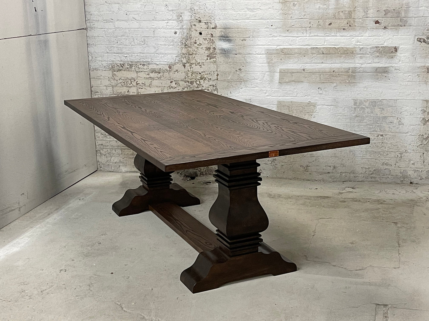 FREE SHIPPING - Restoration Hardware/Arhaus Inspired Double Pedestal Dining Table