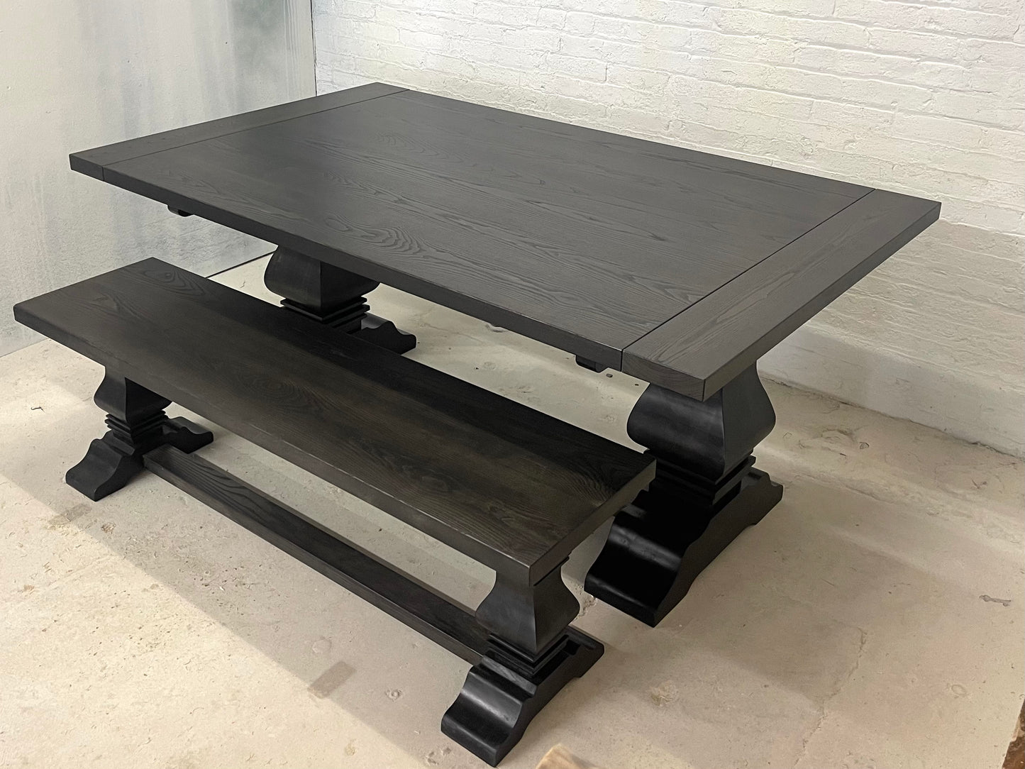 FREE SHIPPING - Restoration Hardware/Arhaus Inspired Double Pedestal Dining Table