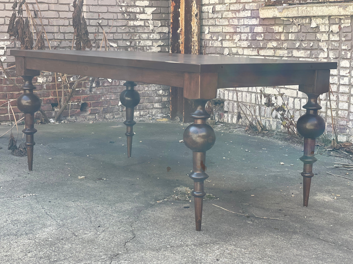 Zgallerie Daphne inspired Turned Leg Dining Table
