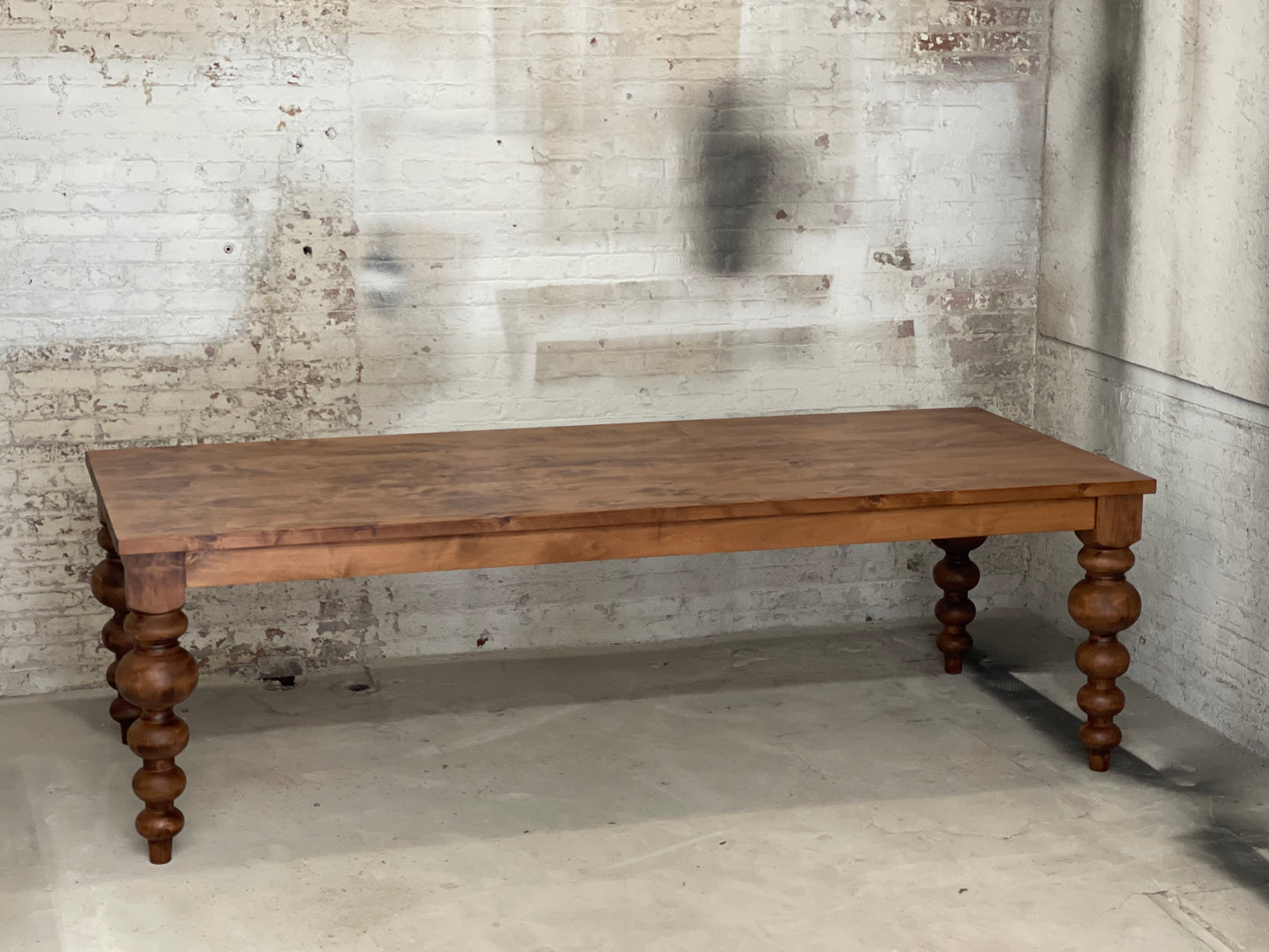 Alice Turned Leg Dining Table - Early American