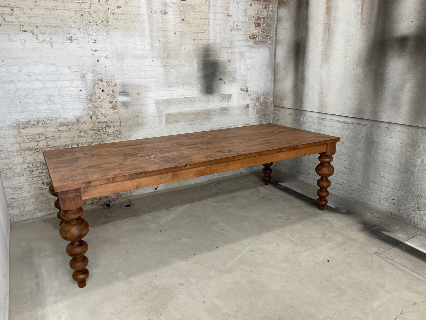 Alice Turned Leg Dining Table - Early American