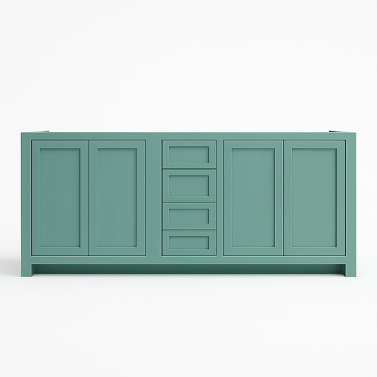 Free shipping - custom solid hardwood painted vanity