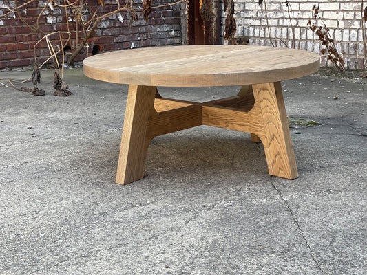 Davos Inspired White Oak Coffee Table - Salvaged Natural Finish