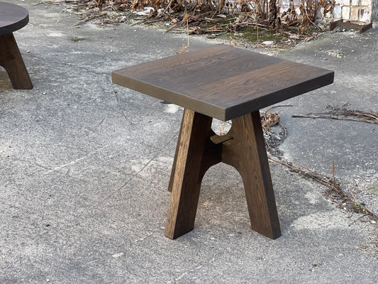 Davos Inspired White Oak Square End Table
